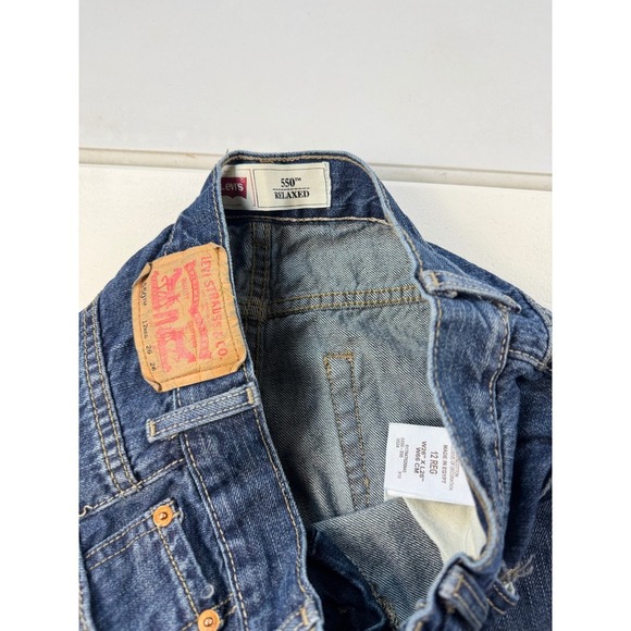 Levi's 550 Relaxed Fit Jeans Youth Size 12 Reg Boys Dark Wash Denim - Picture 10 of 10